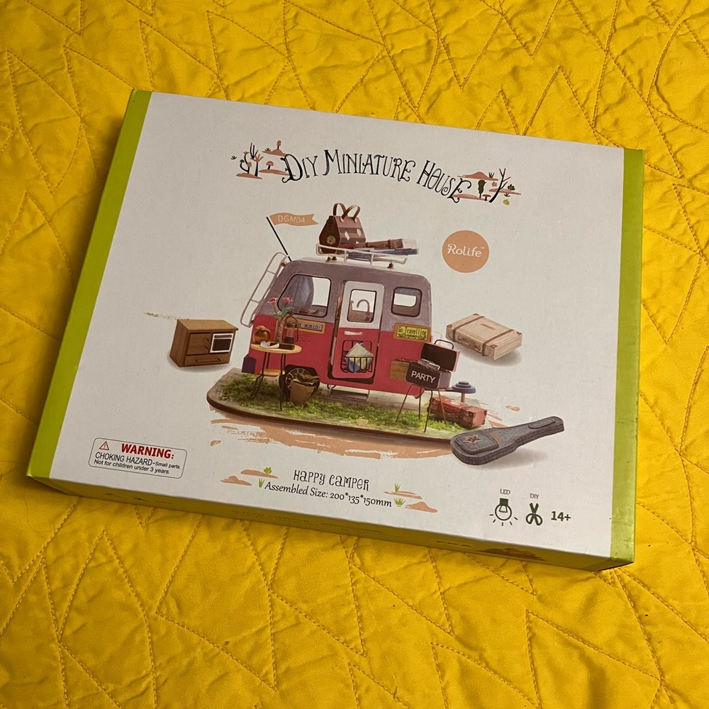 Rolife DIY Miniature House Kit - Happy Camper - New In Box